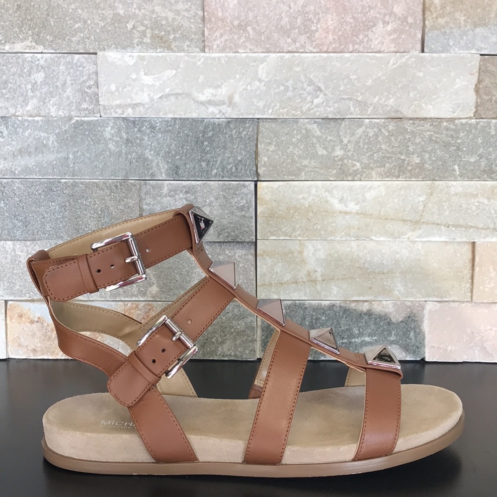 MICHAEL Michael Kors Wren Studded Leather Sandal - Picture 3 of 7